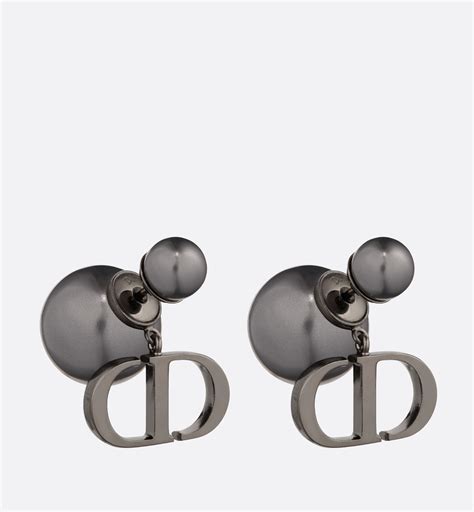 dior tribales symbol earrings in ruthenium finish meta|Dior Tribales Earrings Ruthenium.